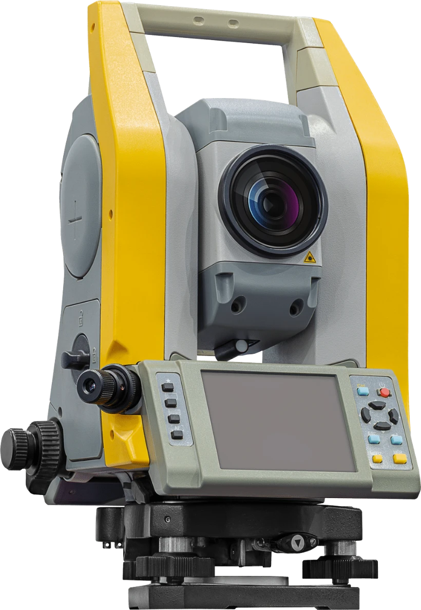 Total station survey instrument used by Saul Surveying & Mapping crews